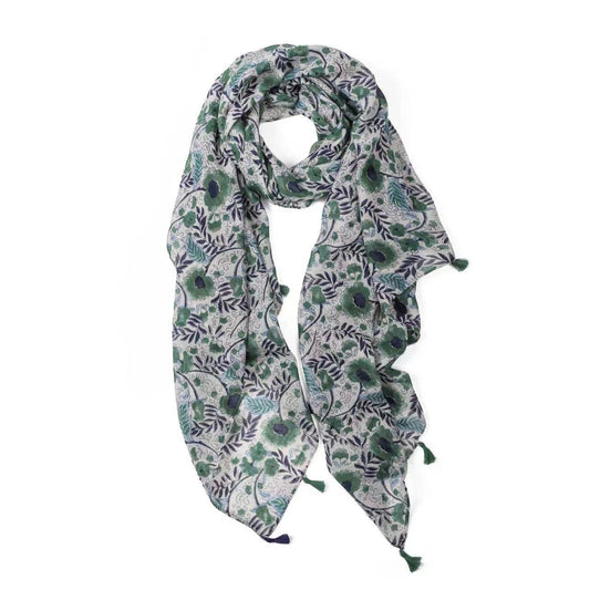 Greenwood Designs - Caroline Floral Lightweight Scarf