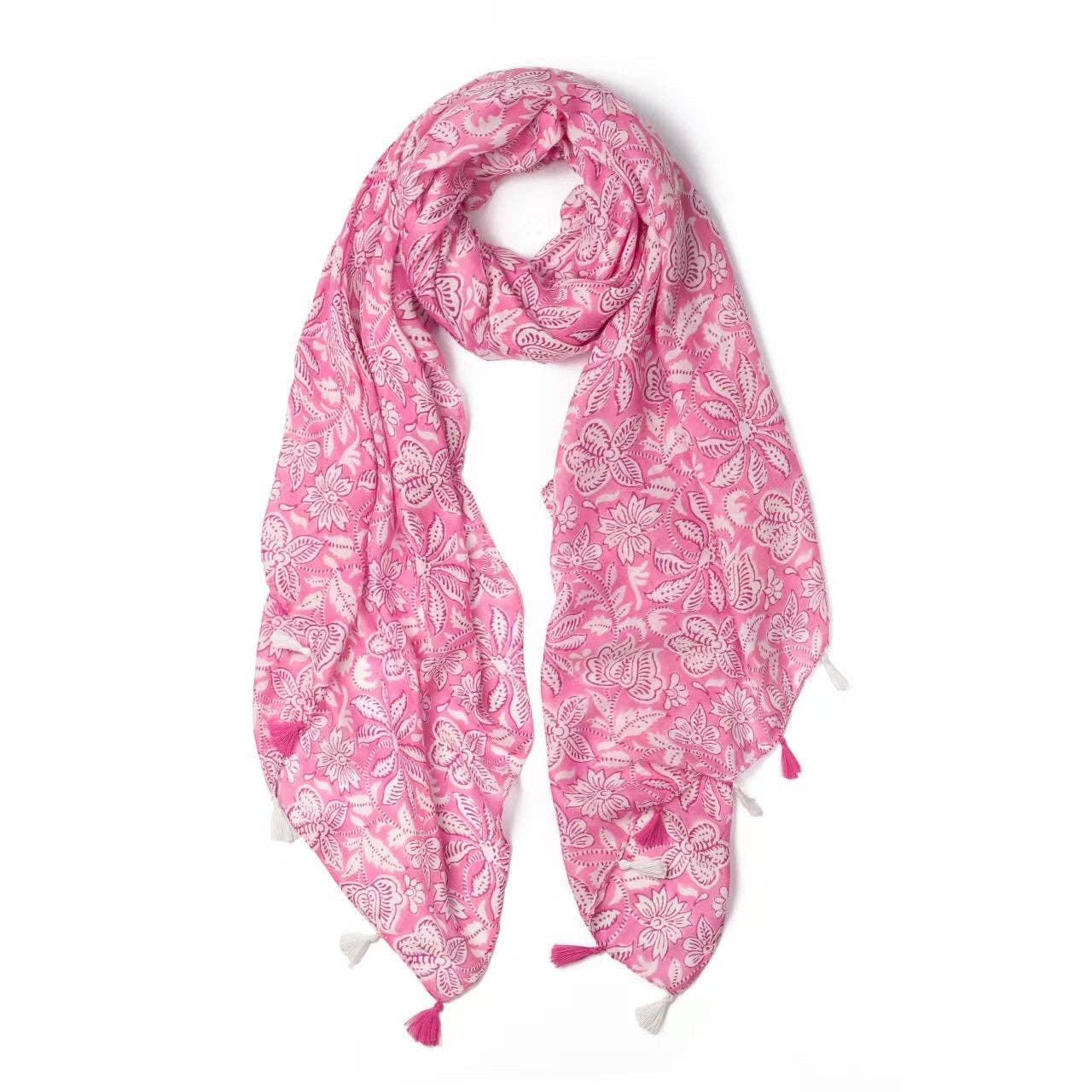 Greenwood Designs - Katie Lightweight Scarf in Pink