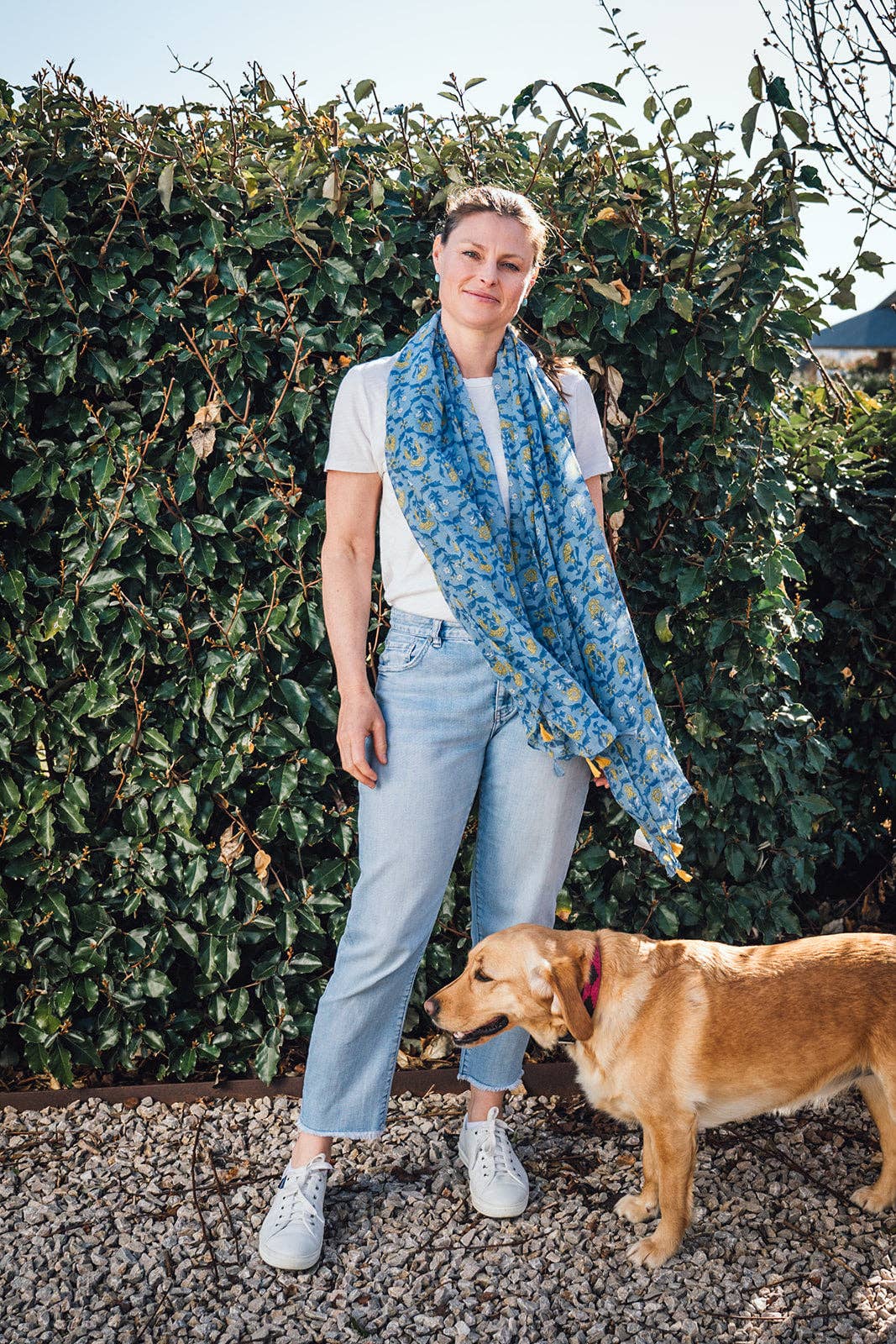 Greenwood Designs - Natalia Floral - Lightweight Scarf