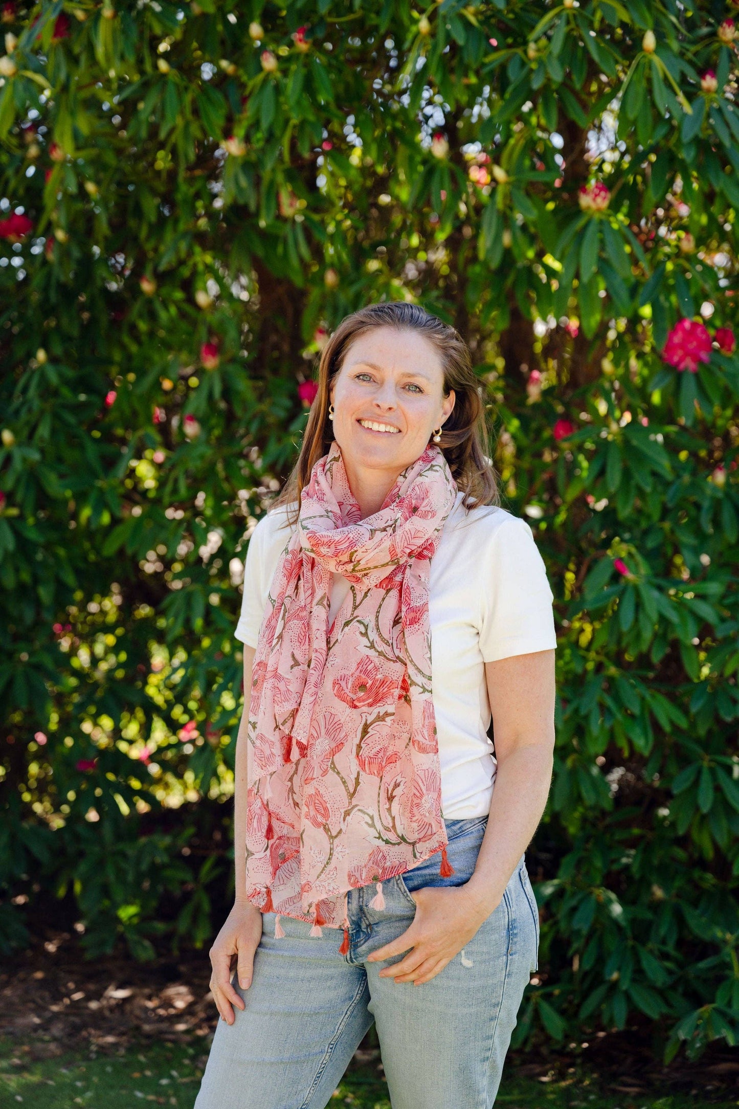 Greenwood Designs - Emma Floral Lightweight Scarf