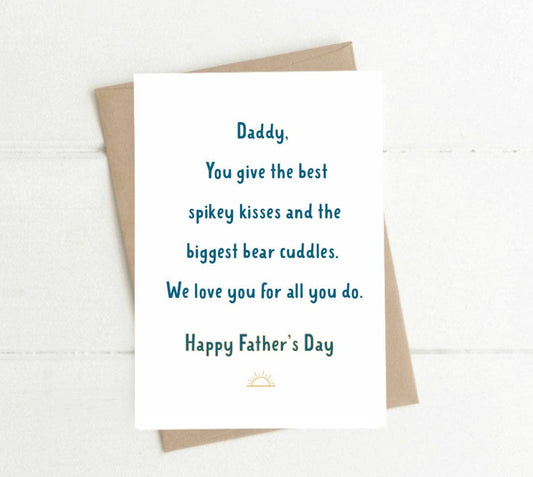 To & From Cards - Greeting Card - Daddy We Love You for All You Do