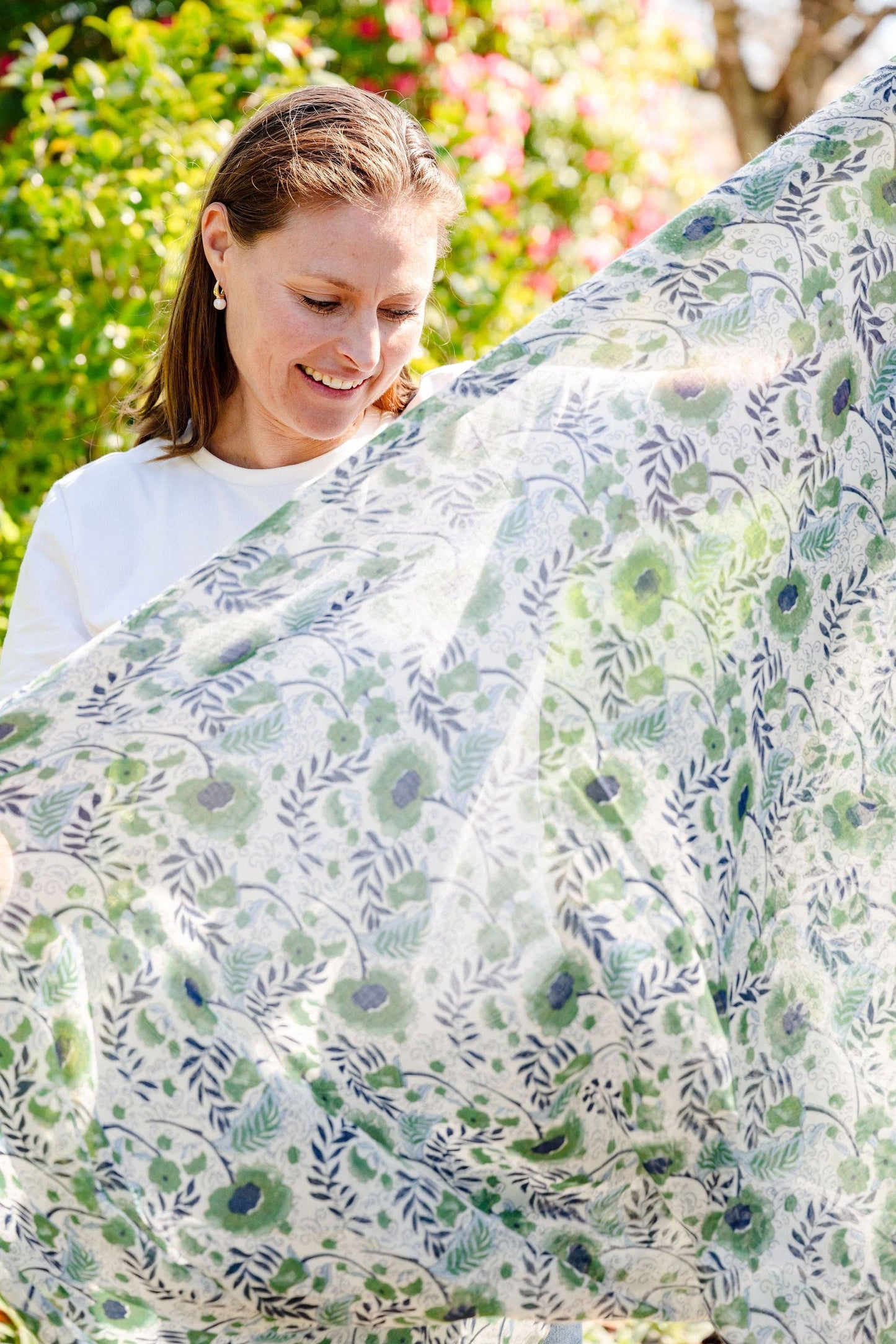 Greenwood Designs - Caroline Floral Lightweight Scarf
