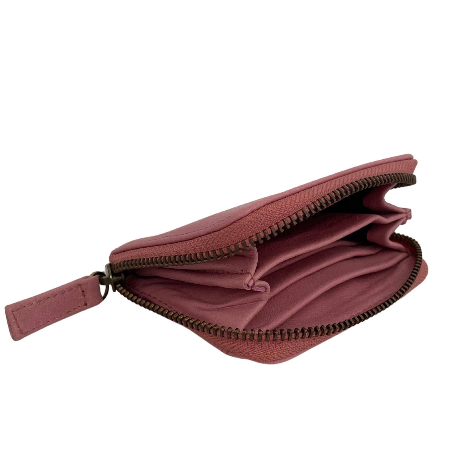 Empire of Bees - Claire Leather Card Wallet - Pastel Pink