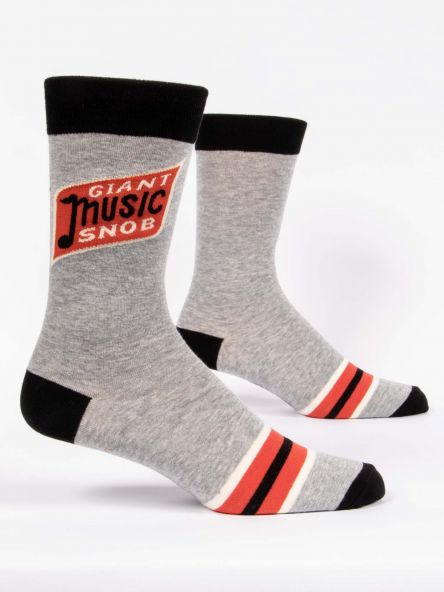 Blue Q - Men's Crew Socks - Giant Music Snob