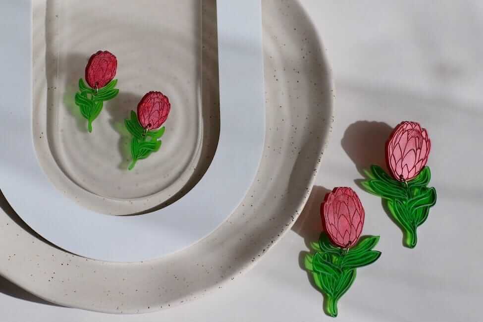 Little Geraldine - Earrings - Protea Studs