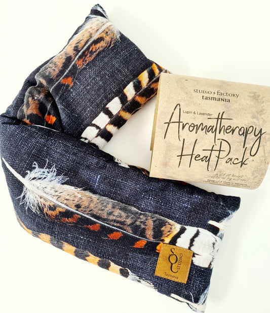 The Spotted Quoll Studio - Aromatherapy Heat/cold pack - Lupin & Lavender - Feather