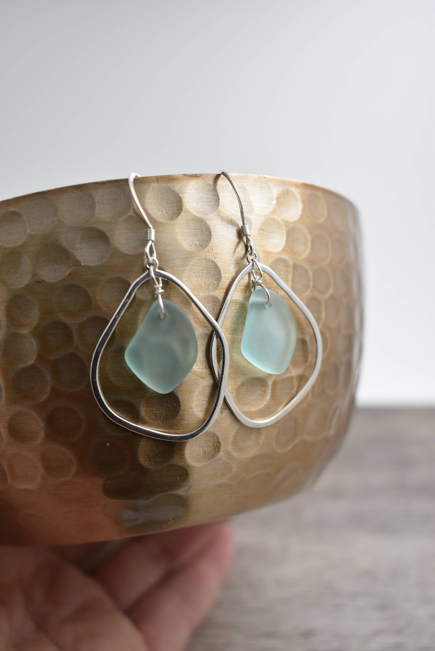 Whitelotus Design - Earrings - Organic Eco Glass