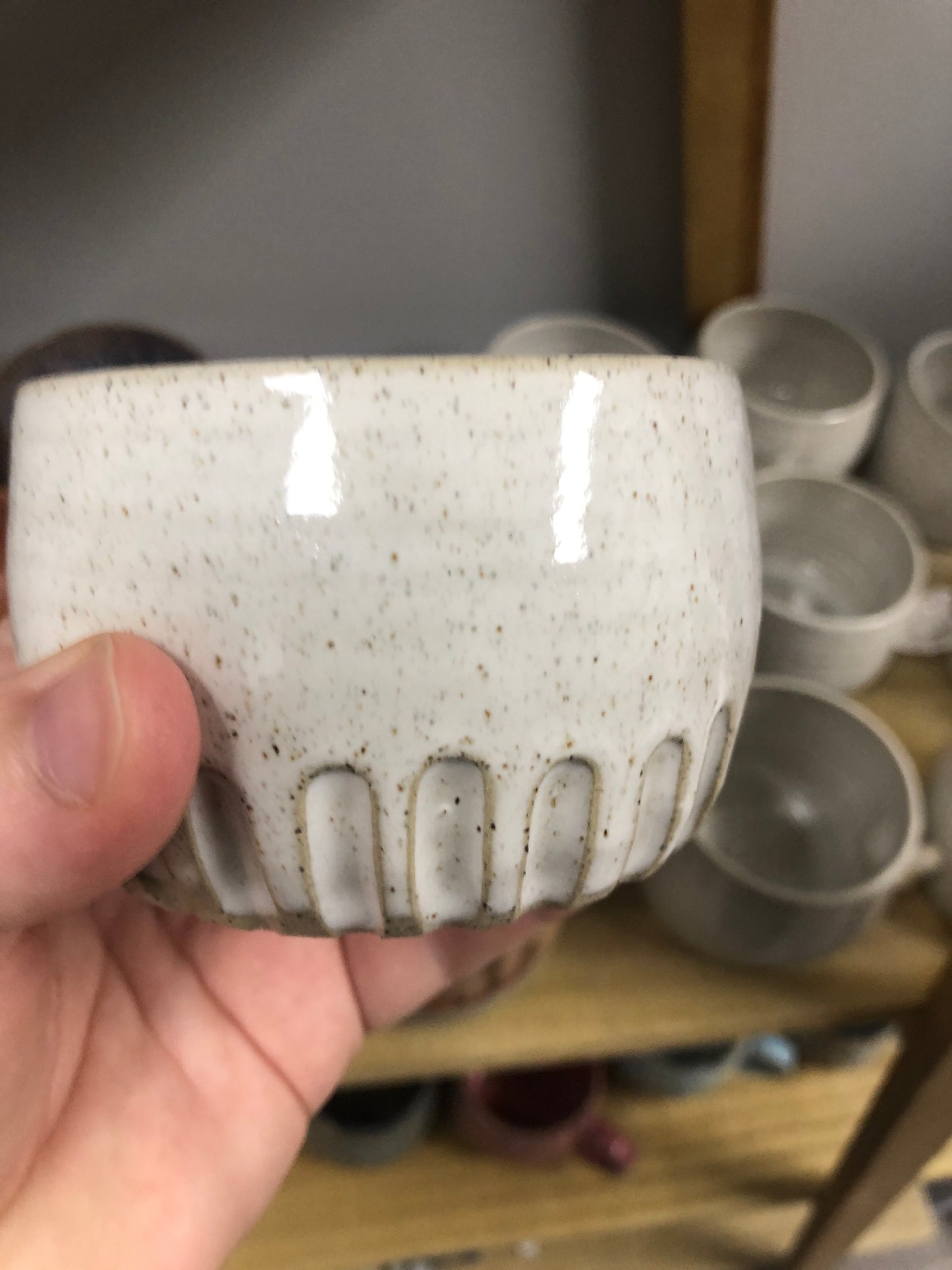 Wolf and Clay - Hug Mug - Hand Carved Design