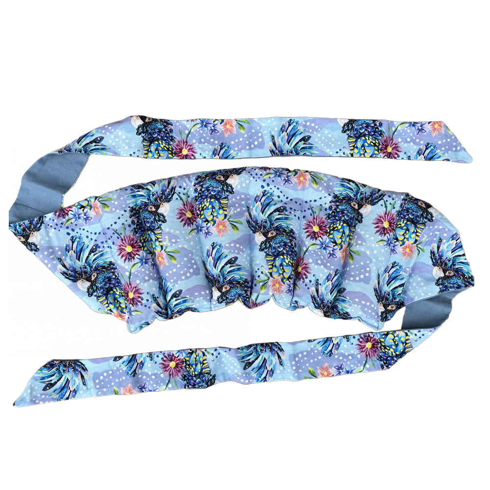 Wheatbags Love - Wrap Around Heat Pack - Blue Cockatoo