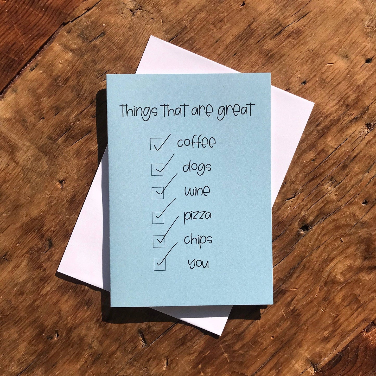 To & From Cards - Greeting Card - Things That Are Great