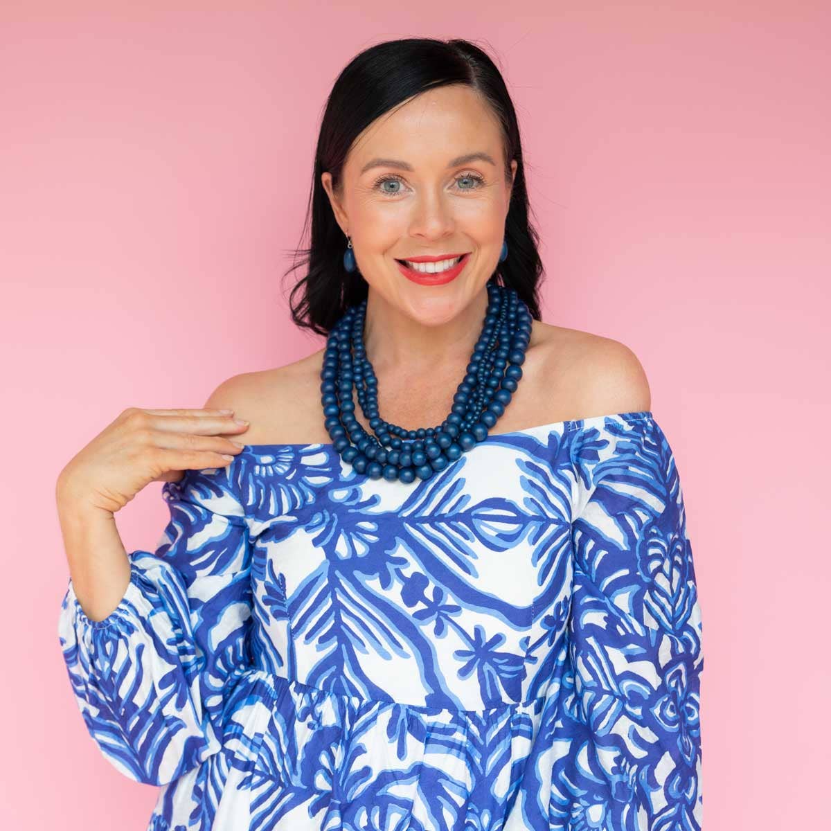 Ruby Olive - Colour Me Happy Stacked Wooden Necklace