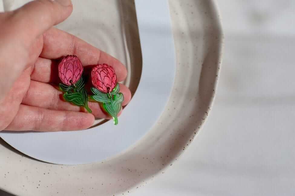 Little Geraldine - Earrings - Protea Studs