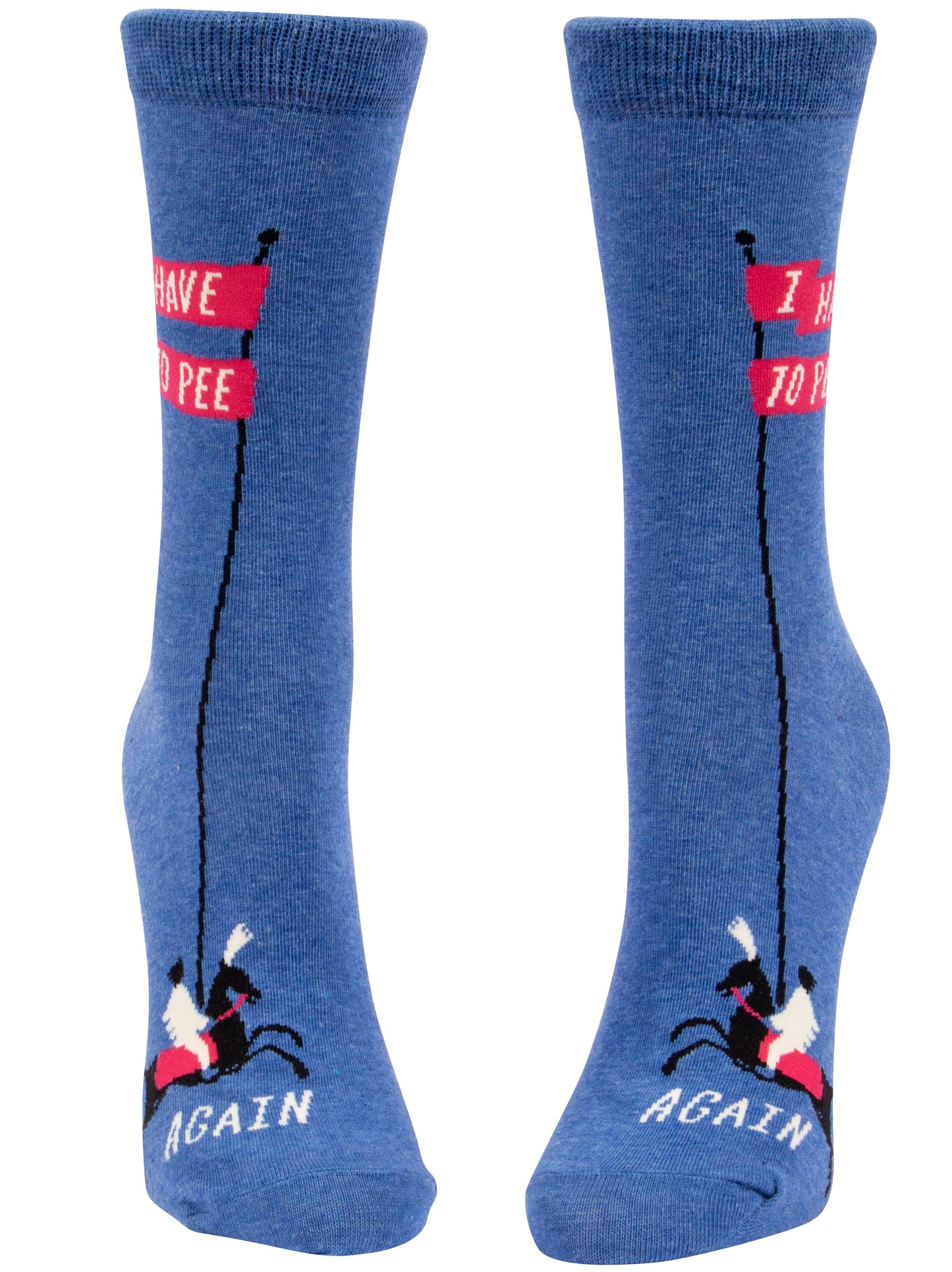 Blue Q - Ladies Crew Socks - I Have To Pee