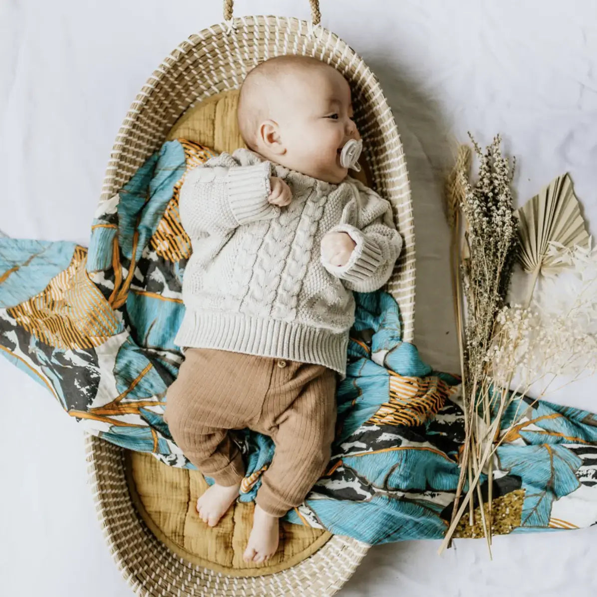 ANO - Baby Wrap/Swaddle - Havana Blue