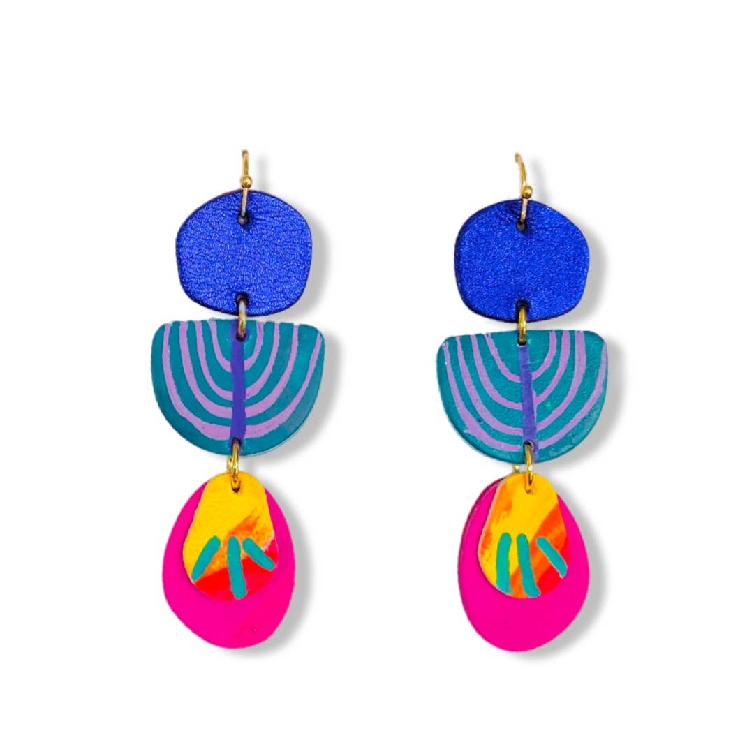 Polka Polly - Earrings - Lilac Salvia