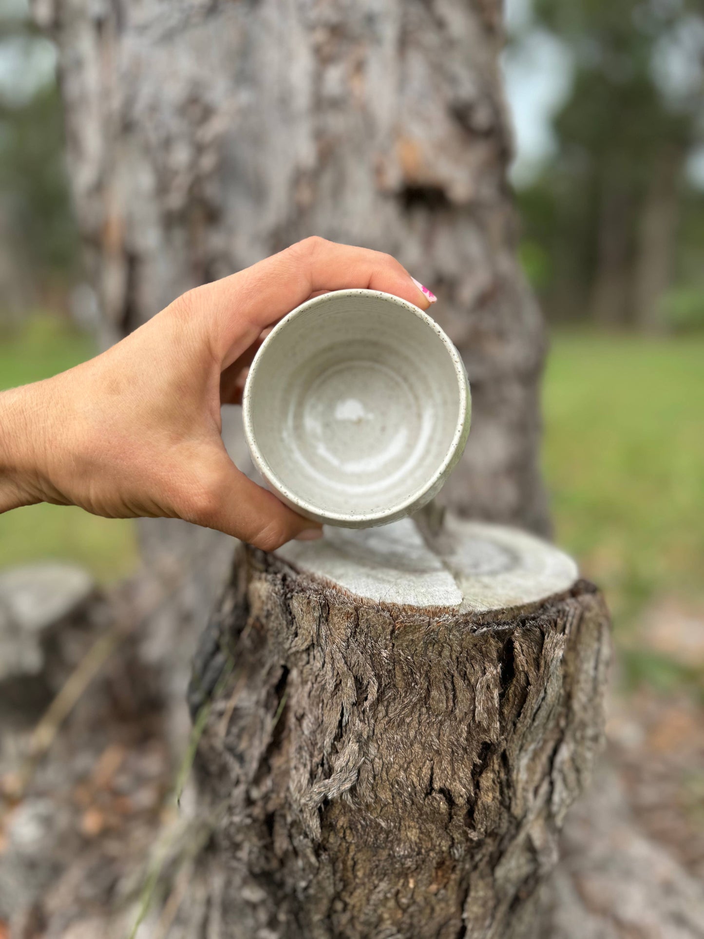 Wolf and Clay - Hug Mug - Hand Carved Fern