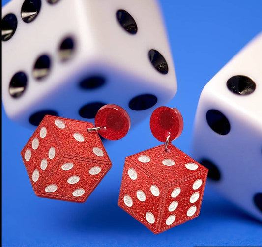 Eclectic Hippo - Earrings - High Roller Dice