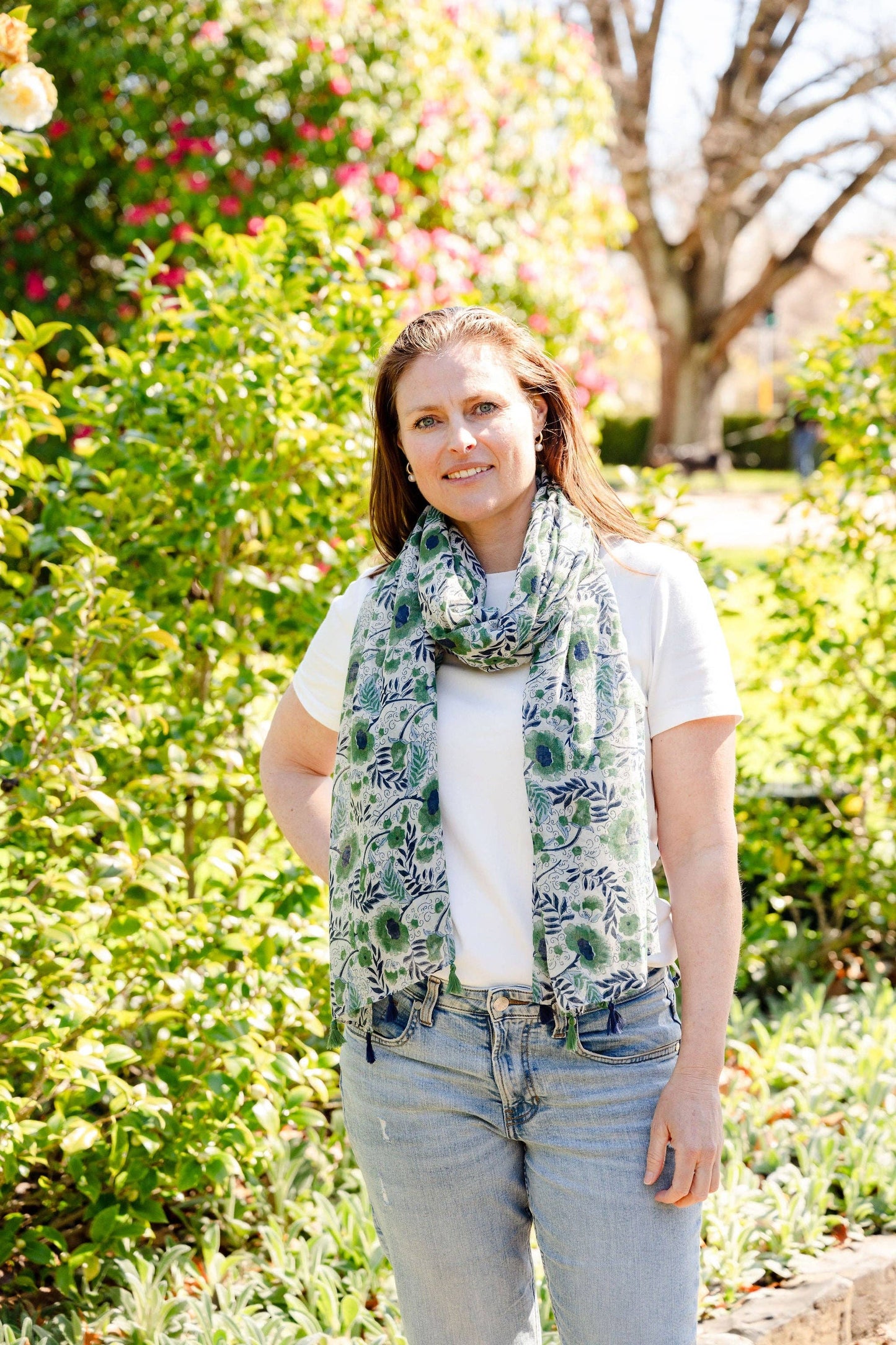 Greenwood Designs - Caroline Floral Lightweight Scarf