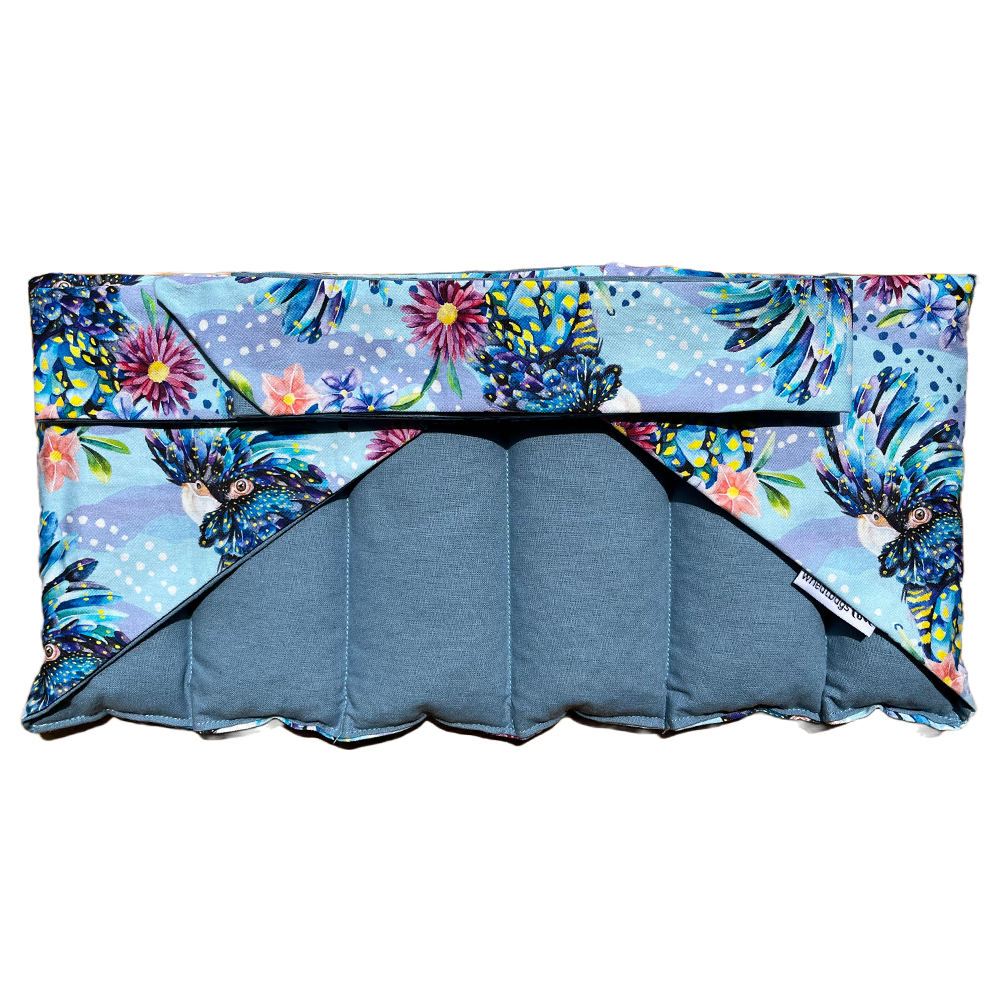 Wheatbags Love - Wrap Around Heat Pack - Blue Cockatoo