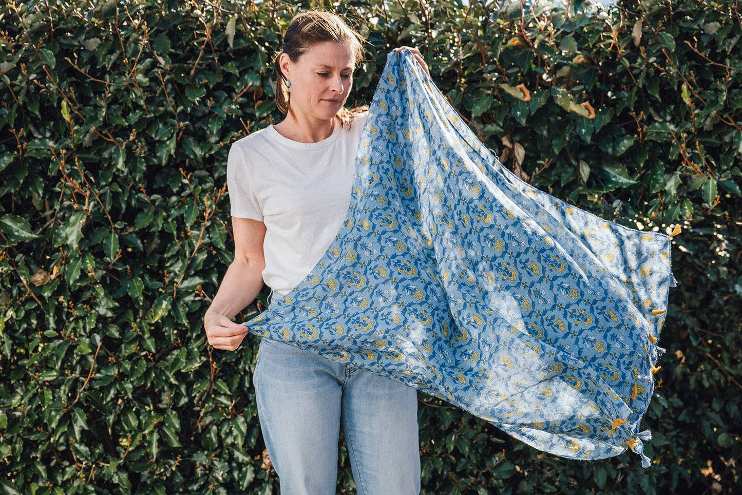 Greenwood Designs - Natalia Floral - Lightweight Scarf