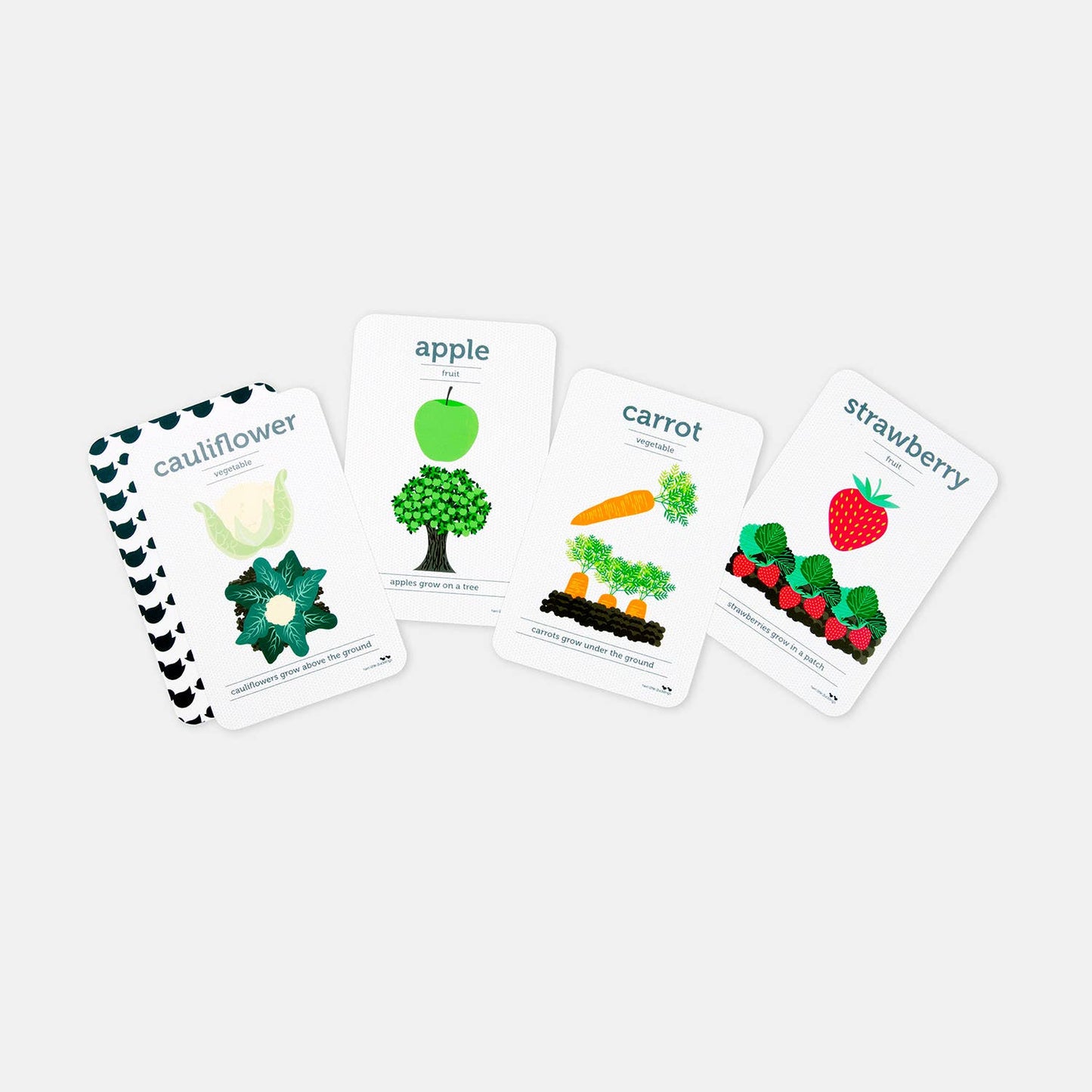 Two Little Ducklings - Flash Cards - Fruits and Vegetables