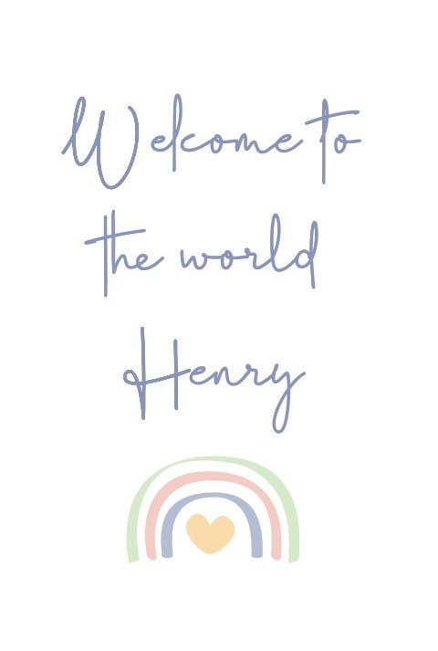 To & From Cards - Greeting Card - Welcome to The World Little One