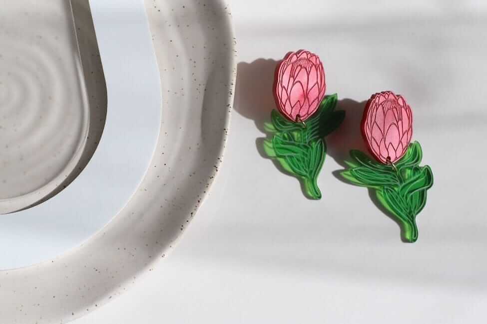 Little Geraldine - Earrings - Protea Studs