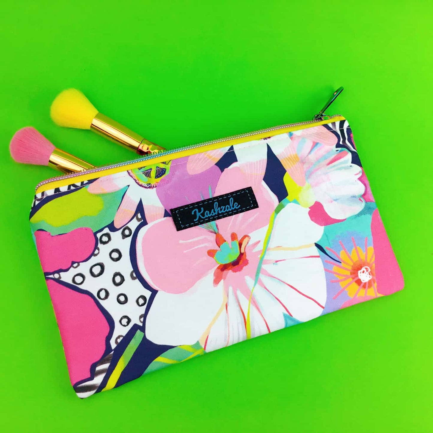 Kashzale Handmade Cosmetic Bags - Large - Glorious Garden