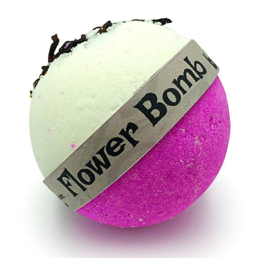 Bomd - Flower Bubble Bath Bomb - Hibiscus Flower & Pink Lychee