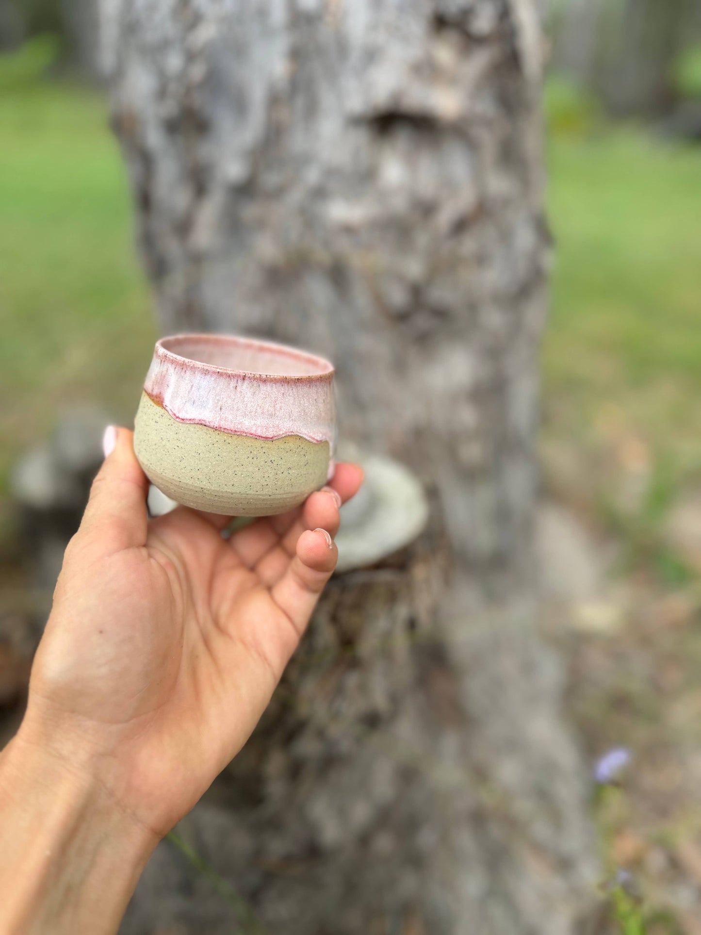 Wolf and Clay - Mini Hug Mug - Pink