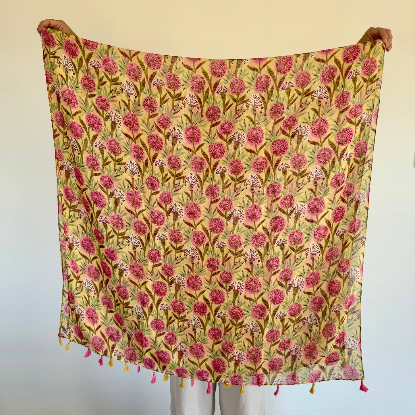 Greenwood Designs- Zinnia Floral - Lightweight Scarf