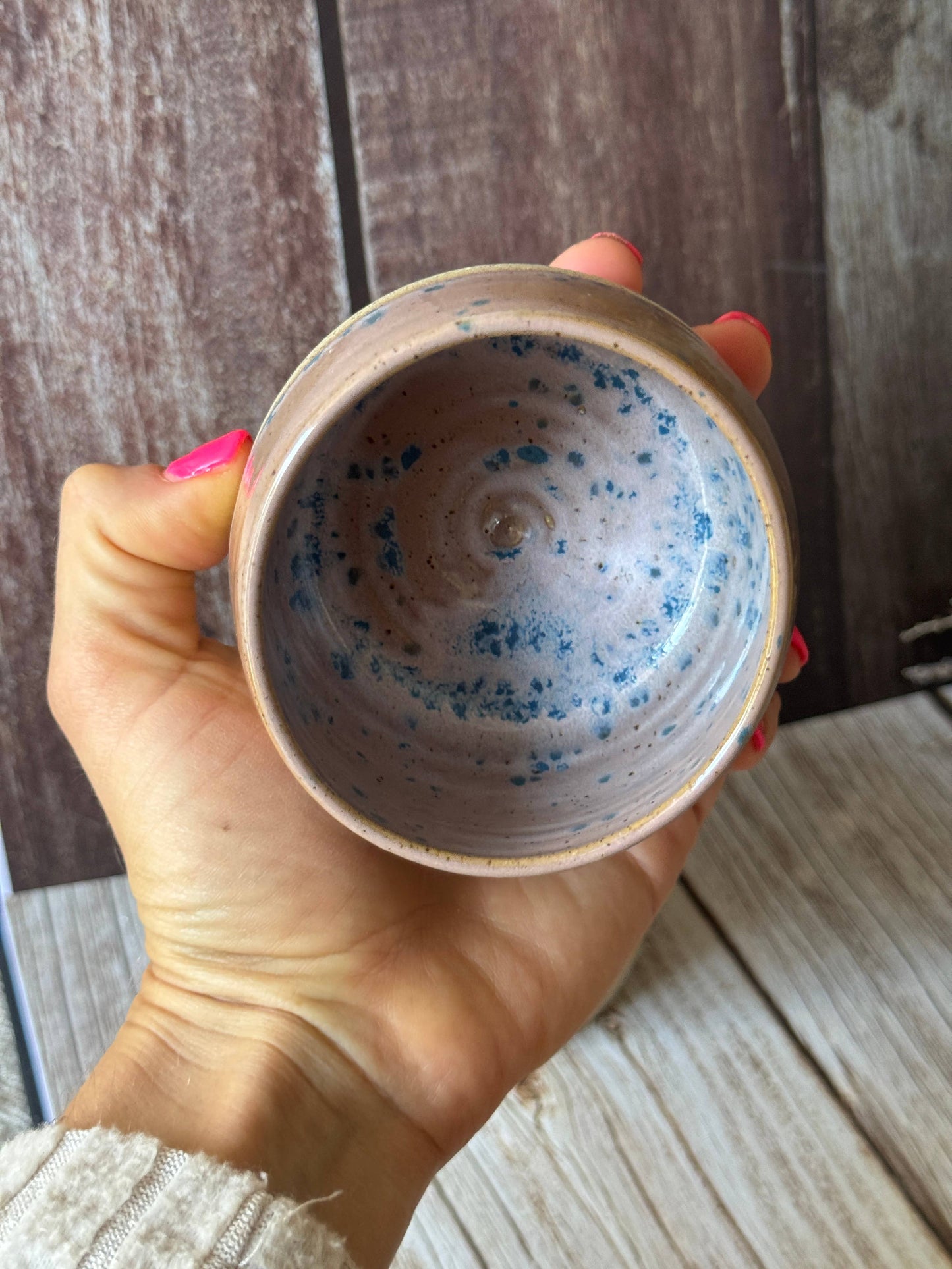 Wolf snd Clay - Mini Hug Mug - Purple with Speckles