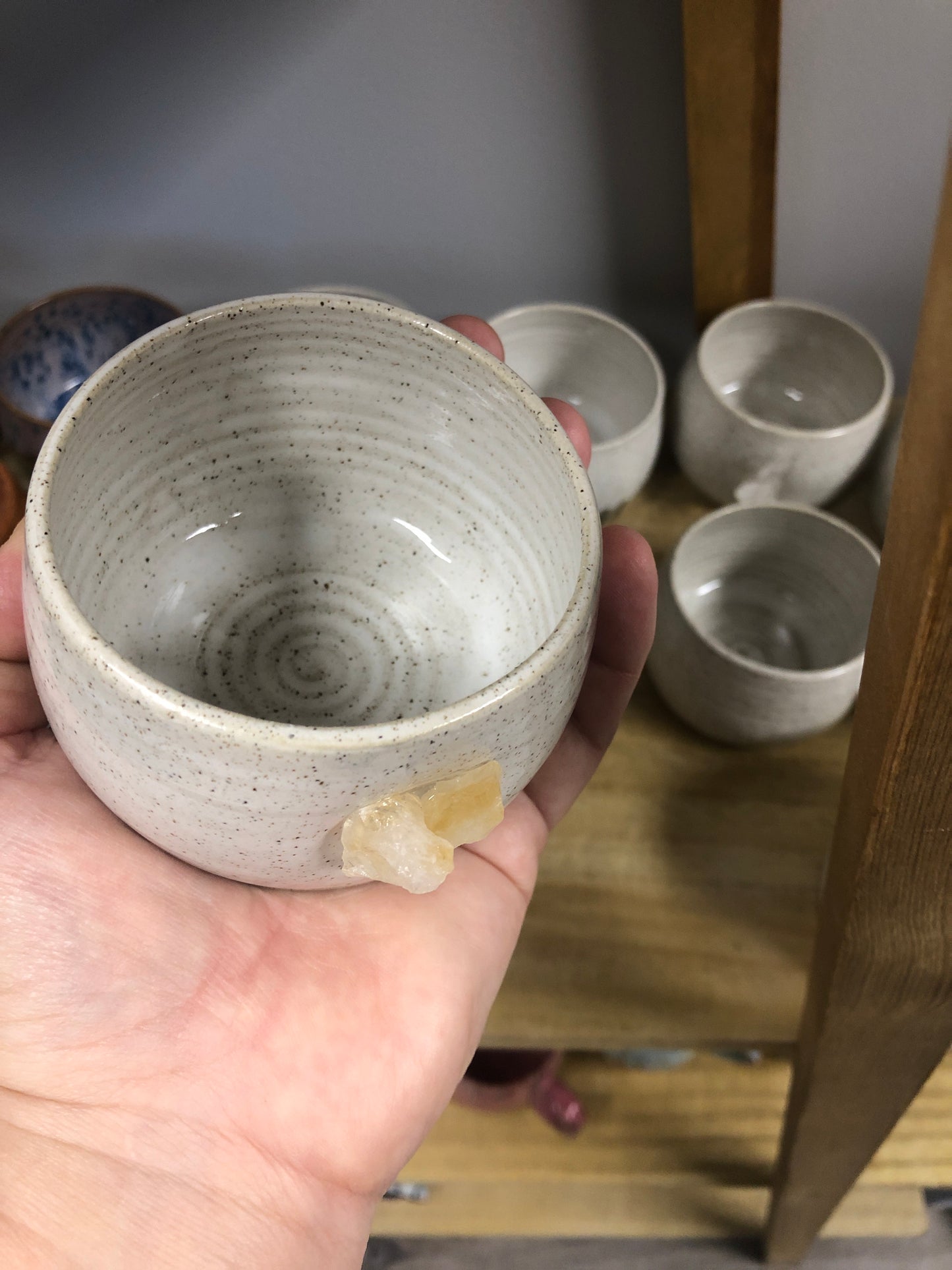 Wolf and Clay - Hug Mug with Citrine Crystal