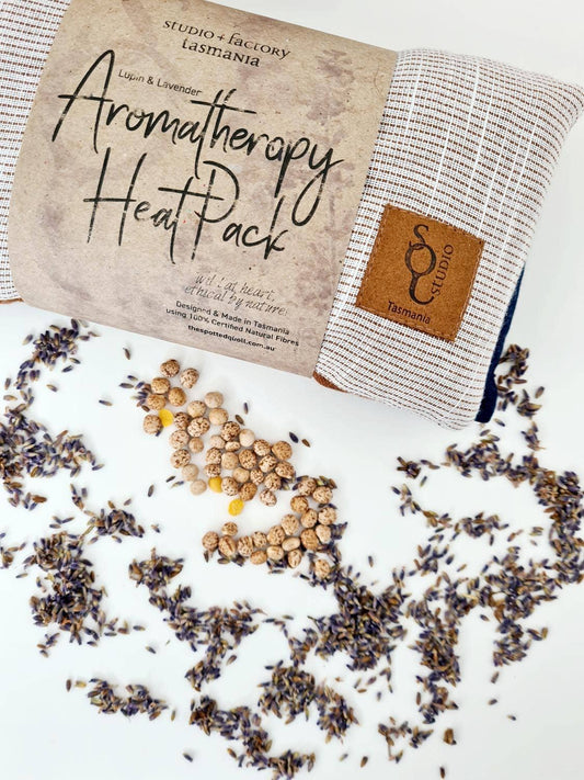 The Spotted Quoll Studio - Aromatherapy Heat/cold pack - Lupin & Lavender - Light Brown