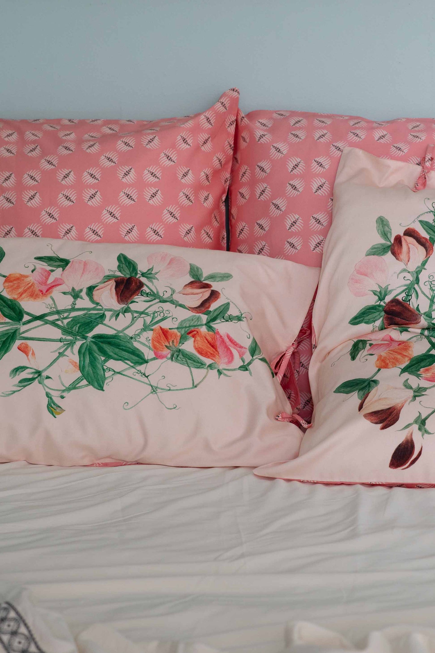 Lazybones - Organic Cotton Pillowcase Set - Sweetpea