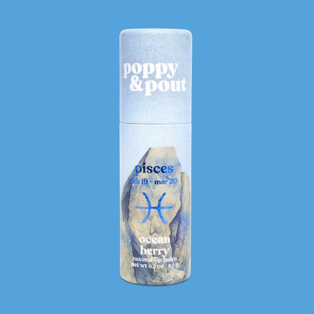 PRE-ORDER AVAILABLE - Poppy & Pout - Zodiac Lip Balm - Pisces | Ocean Berry
