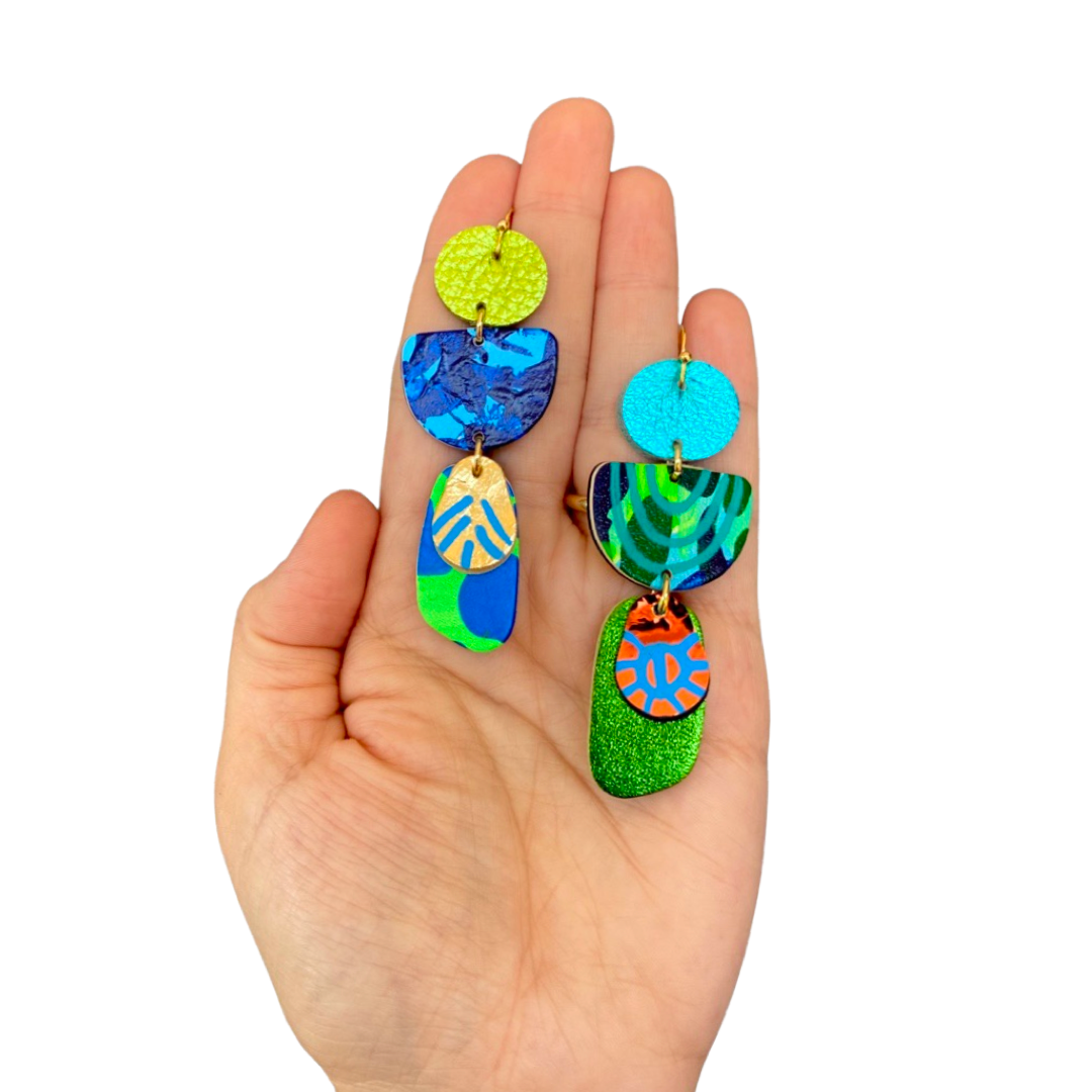 Polka Polly - Earrings - Flourish Collection - Two Face Caribbean