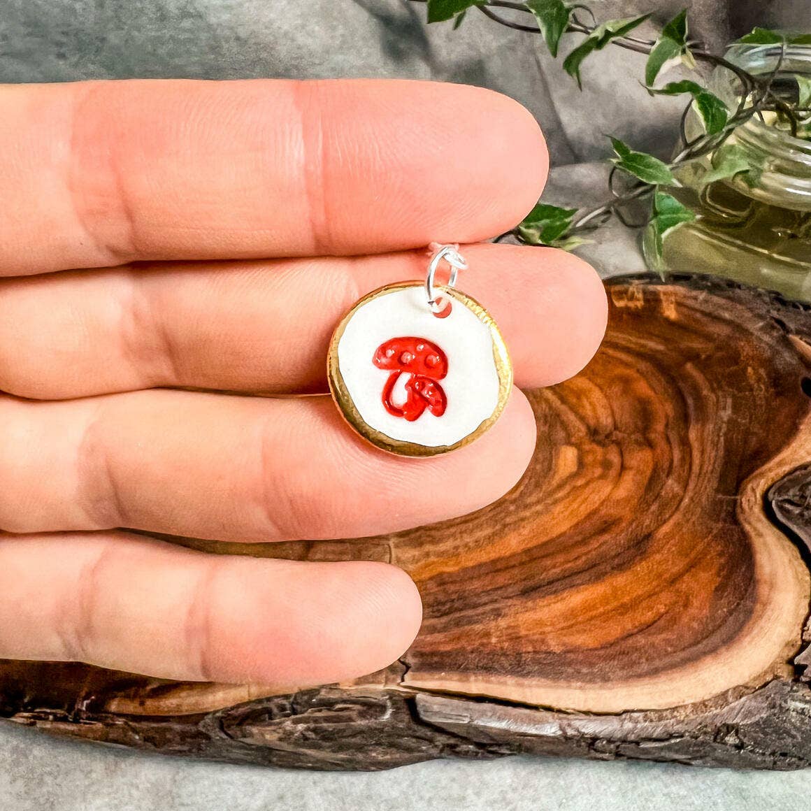 Wolf and Clay - Earrings - Mushroom