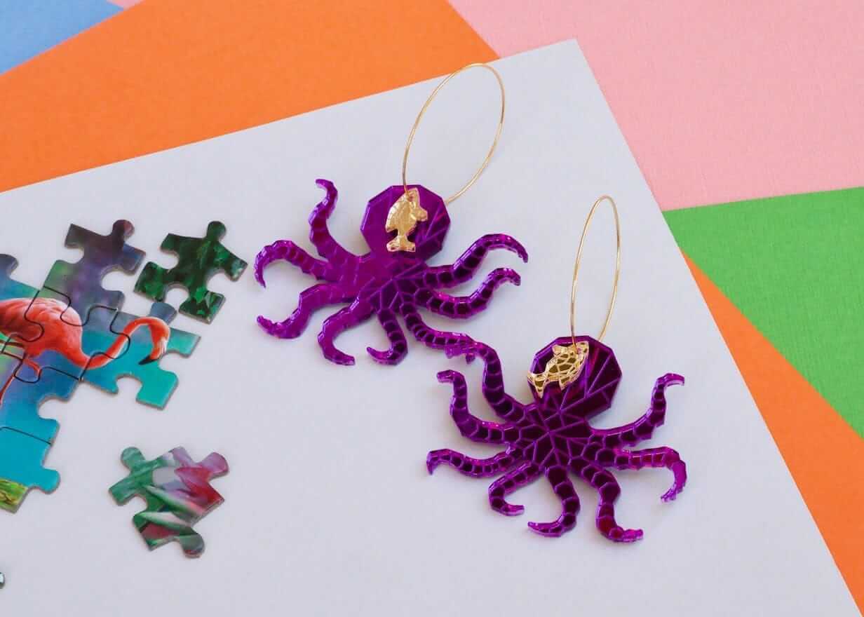 Little Geraldine -  Earrings - Octopus