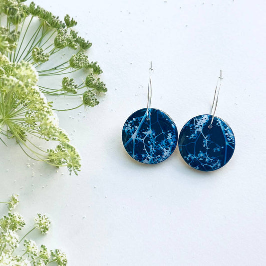 Botanical Circle Earrings