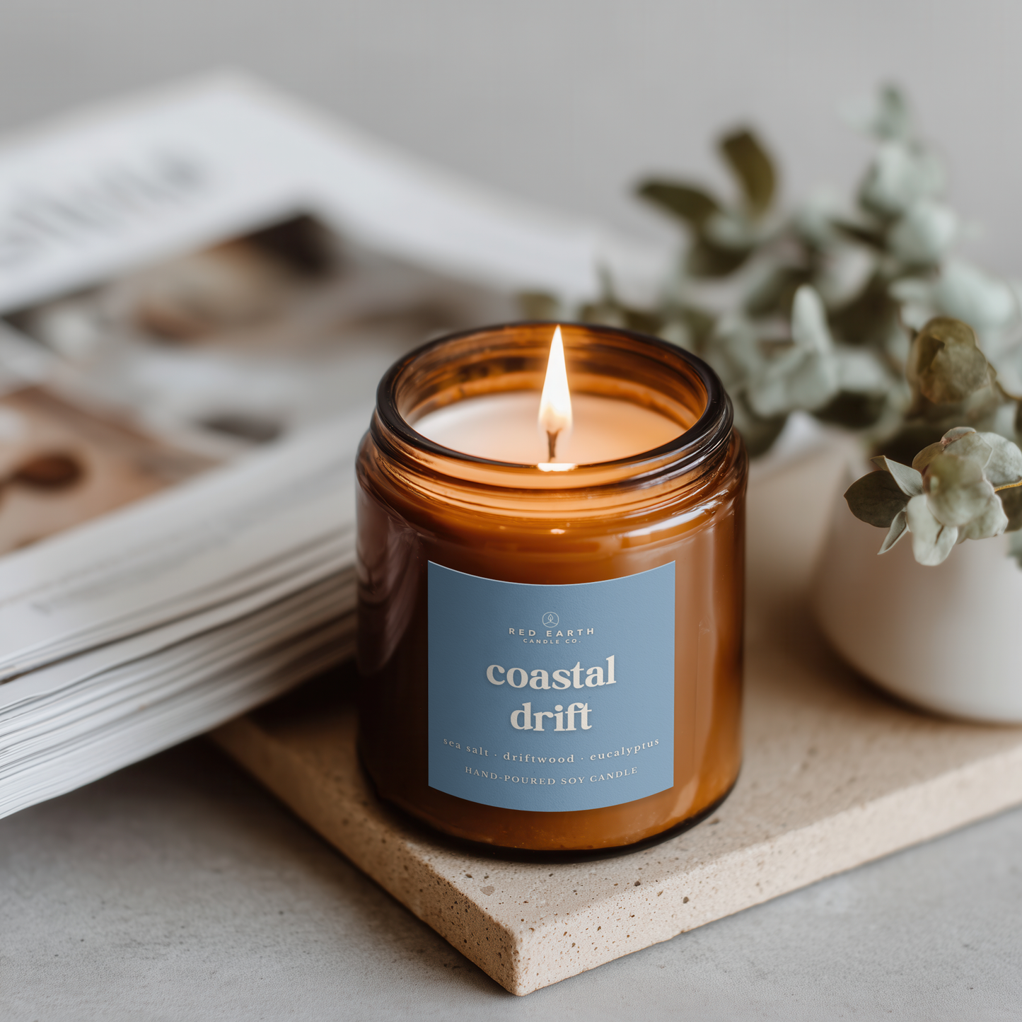 PRE-ORDER AVAILABLE - Red Earth Candle Co. - Soy Candle - Coastal Drift