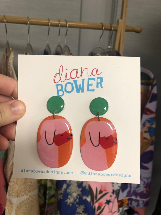 Diana Bower Designs - Earrings - X-Large Dangles - Lambs