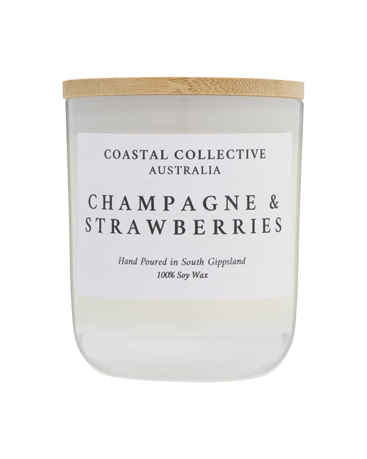 PRE-ORDER AVAILABLE - Coastal Collective Australia - Candle - Champagne & Strawberries
