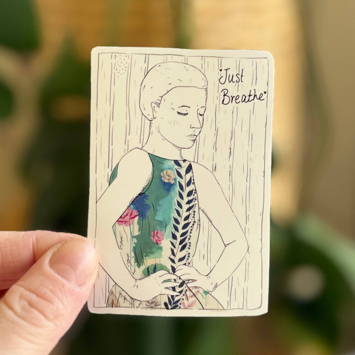Rondelle Designs - Vinyl Sticker - Just Breathe