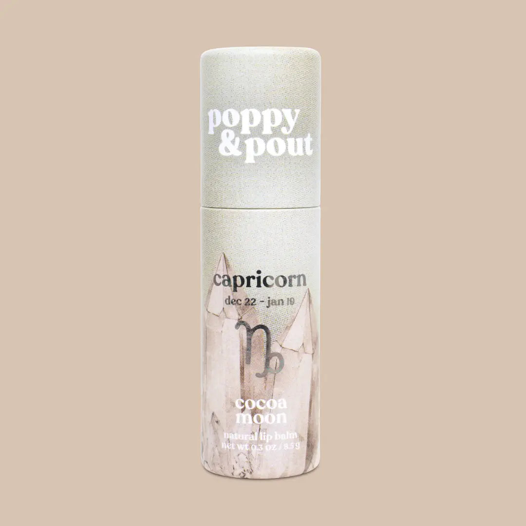 PRE-ORDER AVAILABLE - Poppy & Pout - Zodiac Lip Balm - Capricorn | Cocoa Moon
