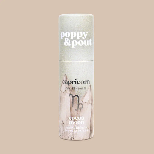 PRE-ORDER AVAILABLE - Poppy & Pout - Zodiac Lip Balm - Capricorn | Cocoa Moon