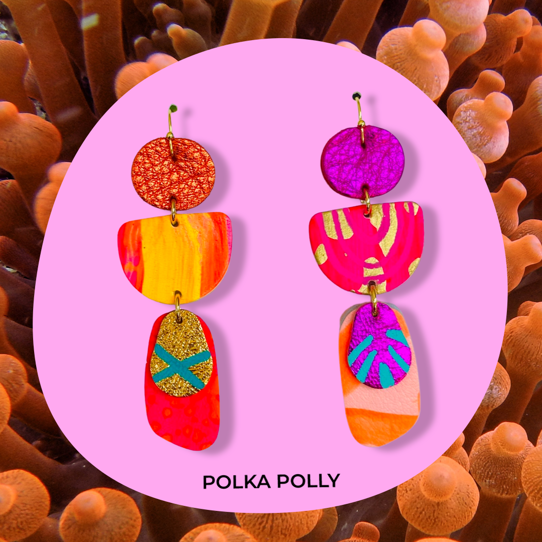 Polka Polly - Flourish Collection - Lava Isle
