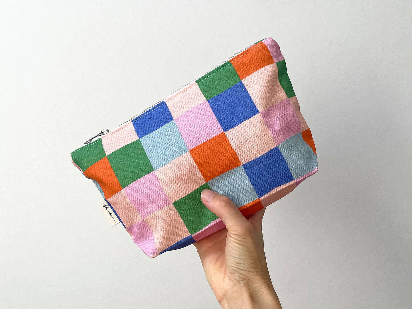 Fabric Drawer - Handmade Make-up, Travel, Fabric Zip Purse - Picnic