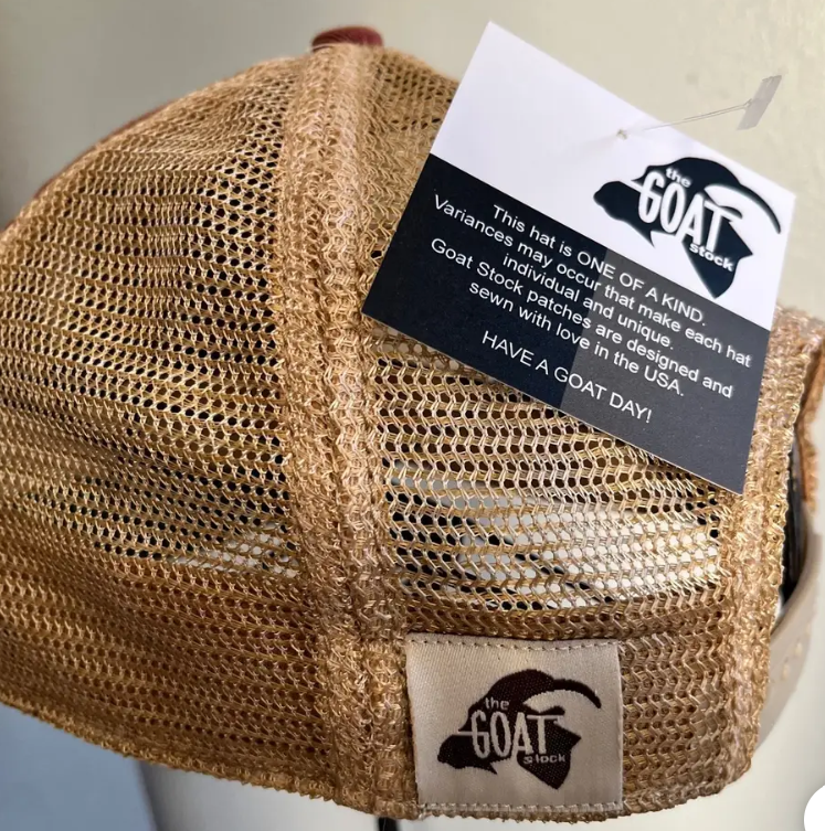 PRE-ORDER AVAILABLE - The Goat Stock - Cap - Be Kind - Orange