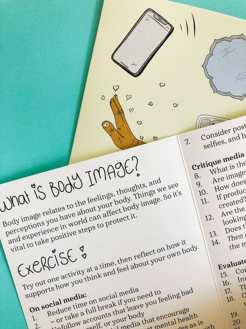 thankubody Press - Foldout Reference Guide: 50 Ways to Protect Your Body Image
